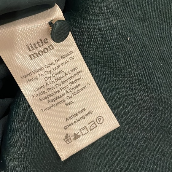 Little moon green silk dress medium - Picture 6 of 9